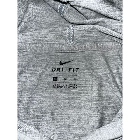 Nike Dri-Fit Women's Grey Cropped Hoodie Size XL - Picture 4 of 9